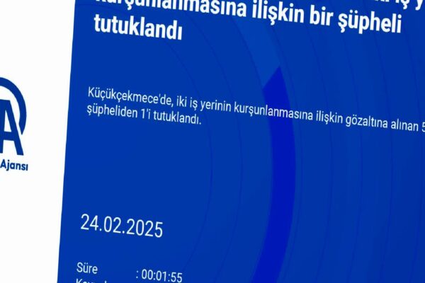 Küçükçekmece’de iki iş yerinin kurşunlanmasına ilişkin bir şüpheli tutuklandı haberi