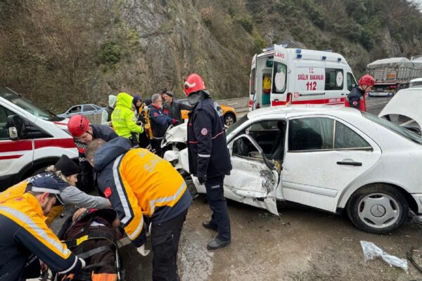 Sakarya’da bariyere çarpan otomobildeki yaşlı çift yaralandı haberi