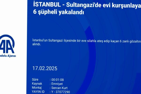 Sultangazi’de evi kurşunlayan 6 şüpheli yakalandı haberi
