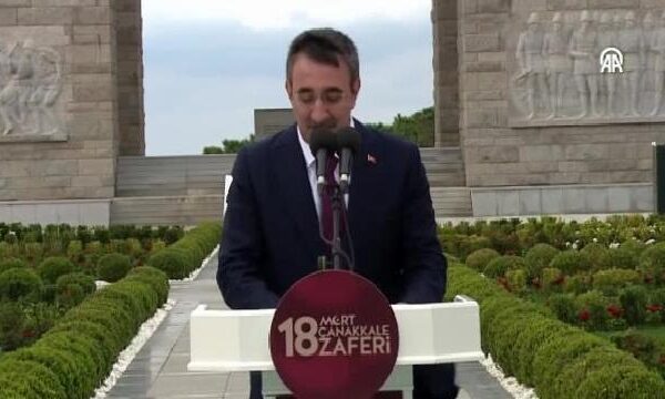 Cumhurbaşkanı Yardımcısı Yılmaz, 18 Mart Şehitleri Anma Günü ve Çanakkale Deniz Zaferi yıl dönümü töreninde konuştu: haberi
