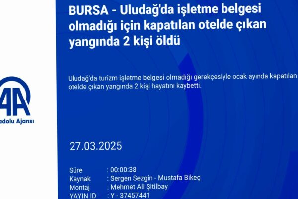GÜNCELLEME 5 – Uludağ’da otelde çıkan yangında milli kayakçı ve babası öldü haberi