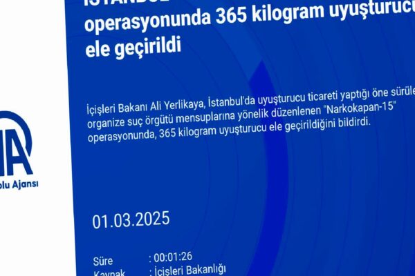 İstanbul’da “Narkokapan-15” operasyonunda 365 kilogram uyuşturucu ele geçirildi haberi