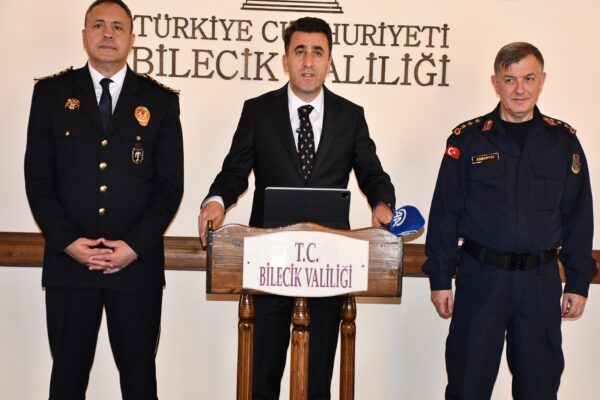 Bilecik Valisi Aygöl, kentin asayiş verilerini açıkladı haberi