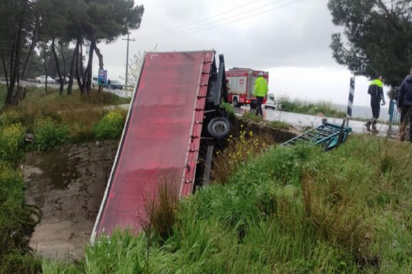 Bursa’da çarpışan kamyonla hafif ticari aracın sürücüleri yaralandı haberi