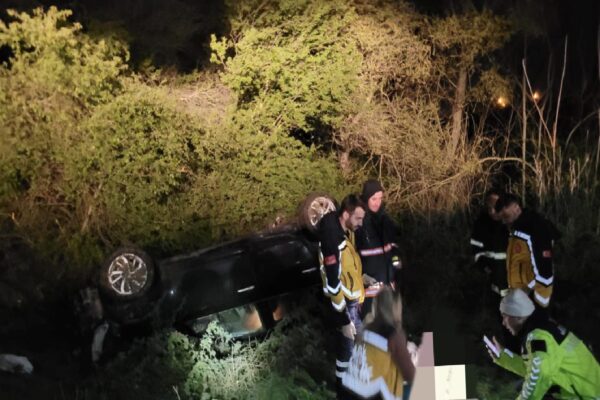 Edirne’de şarampole devrilen otomobildeki sürücü öldü haberi