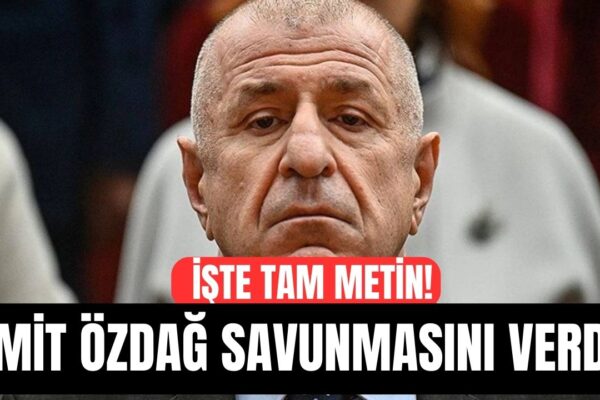 Ümit Özdağ’ın Savunmasının Tam Metni