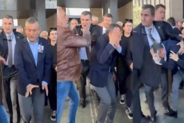 Özgür Özel’e AKM Çıkışında Saldırı: Saldırgan Gözaltına Alındı