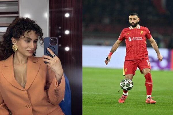 Hande Doğandemir ile Mohamed Salah Aynı Karede