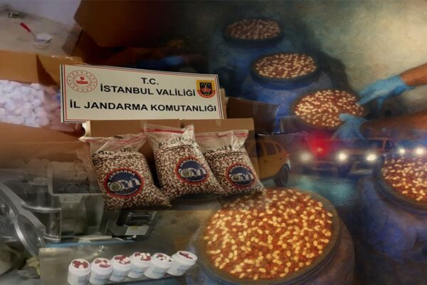 İstanbul’da 7,8 Milyon Uyuşturucu Hap ve 63 Kilo Ham Madde Ele Geçirildi