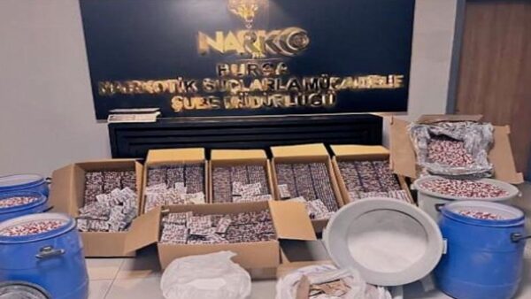 Bursa’da Uyuşturucu Operasyonu: 48 Kilogram Hammadde Ele Geçirildi
