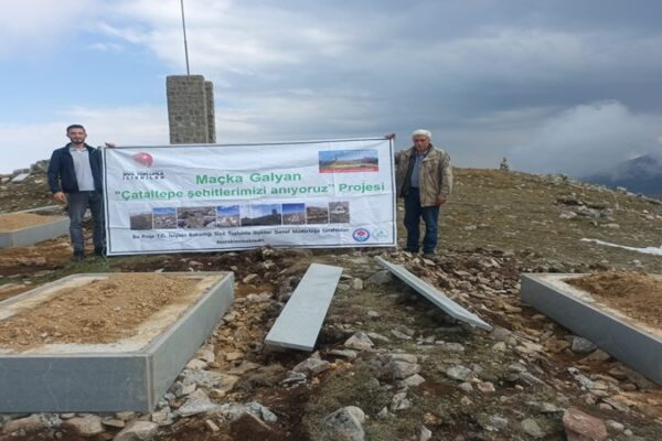 Trabzon Maçka’daki Tarihi Çataltepe Şehitliği Yenilendi