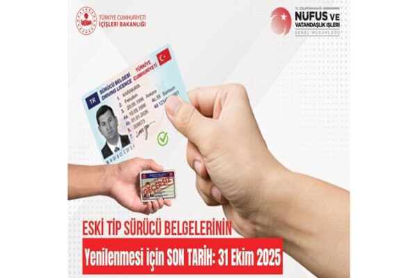 Eski Tip Sürücü Belgelerini Yenilemek İçin Son Gün Yaklaşıyor