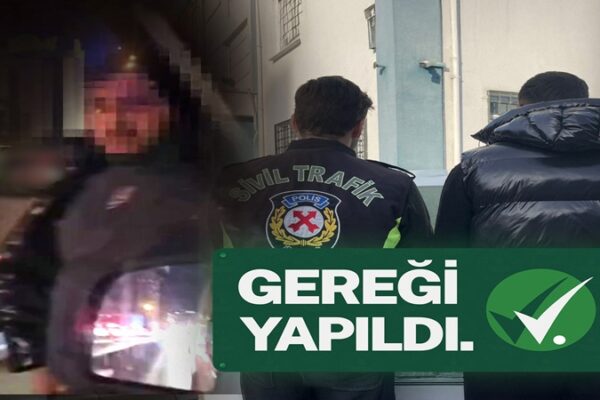 İstanbul’da Trafik Güvenliğini Tehlikeye Sokan Sürücü Yakalandı