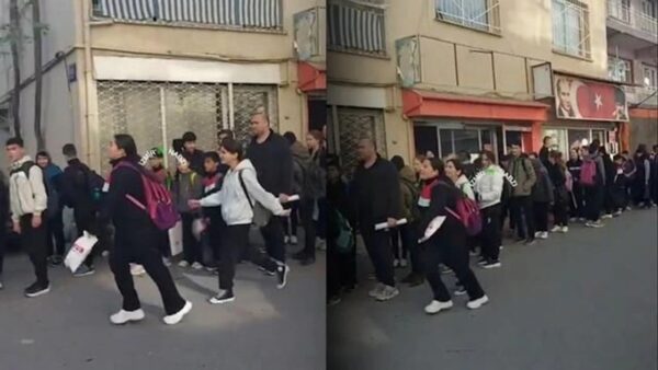 İzmir’de Öğrenciler Güvenlik Kontrolünden Geçirilerek Okula Alındı!