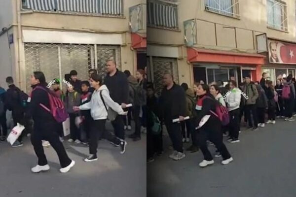 İzmir’de Öğrenciler Güvenlik Kontrolünden Geçirilerek Okula Alındı!