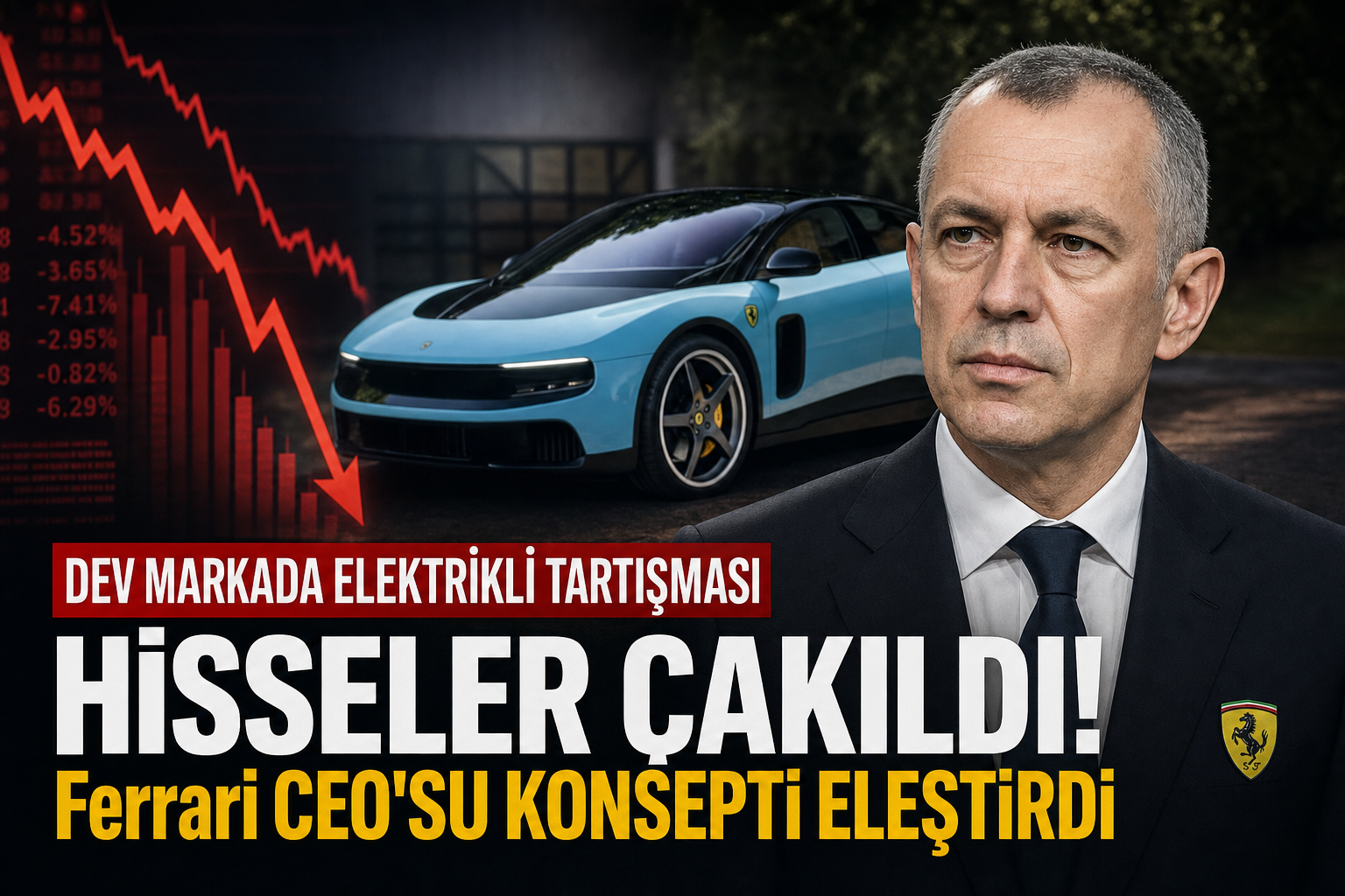 Ferrari’nin İlk Elektrikli Otomobili Luce Görücüye Çıktı