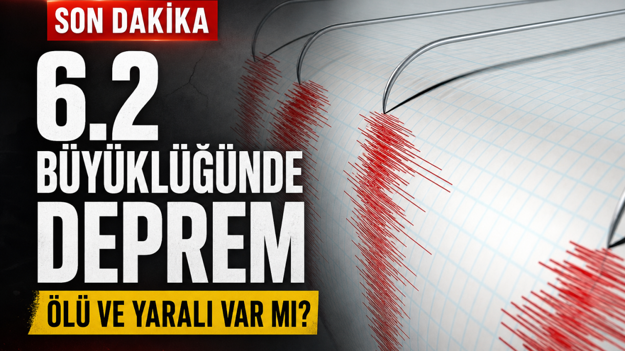 Deprem mi Oldu? Son Dakika Deprem Haberleri: 6.2 Büyüklüğünde Deprem!