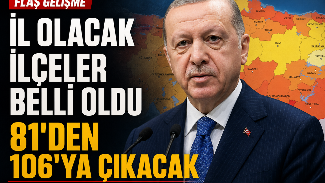 İl Olacak İlçeler 2026: Kaç İlçe İl Olacak? İl Olma Şartları Neler?