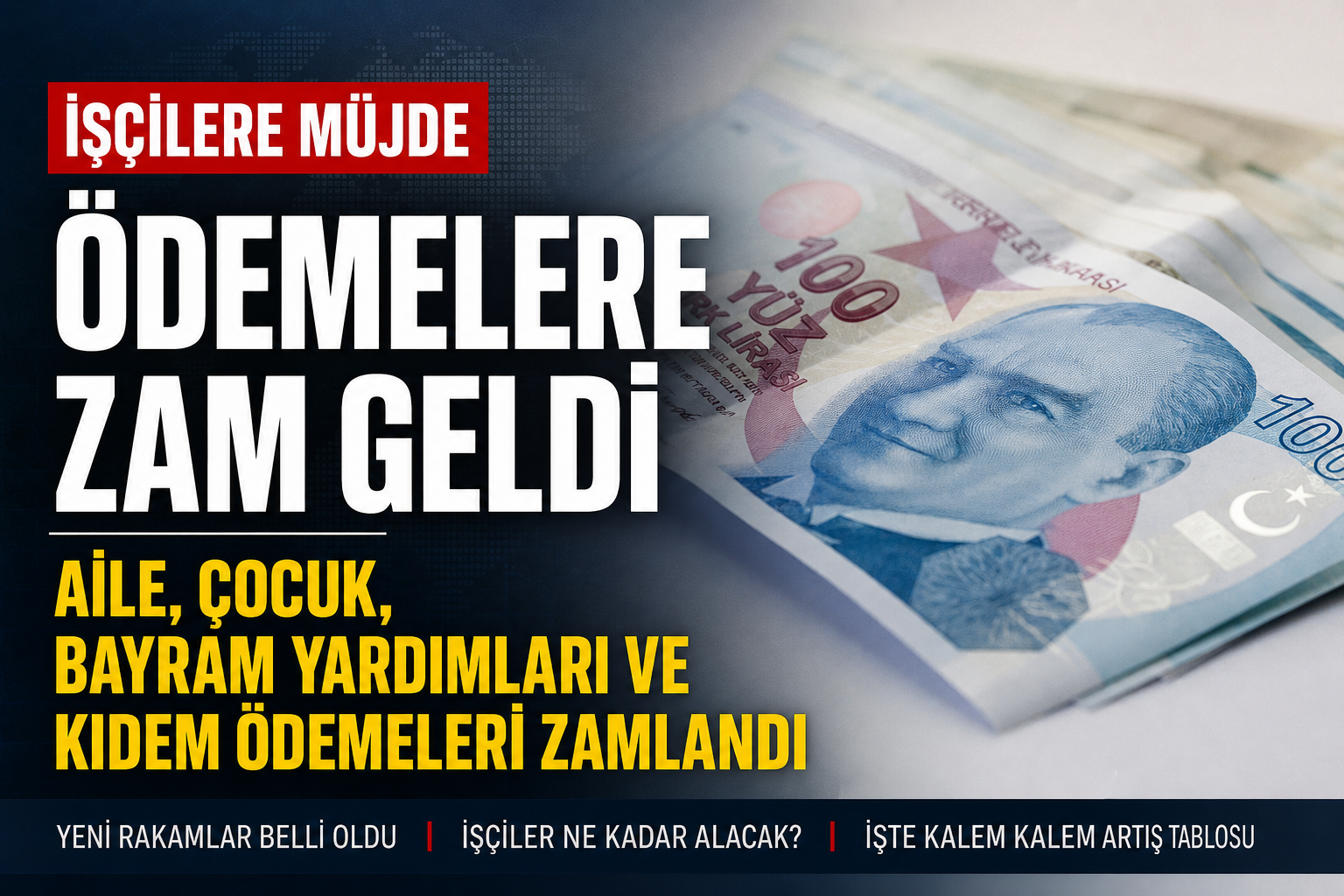 İşçilere Sosyal Yardım Zammı Müjdesi: Aile, Kıdem, Eğitim ve Bayram Yardımları Zamlandı!