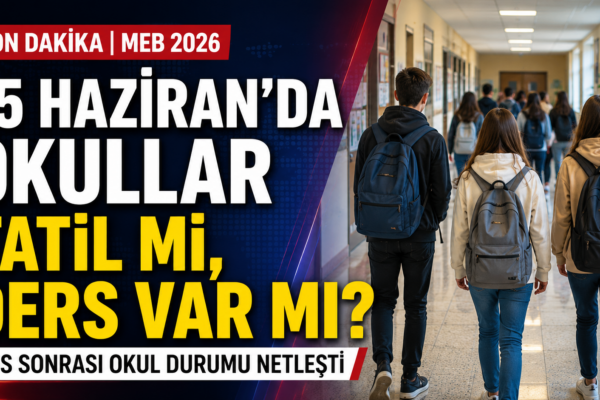 15 Haziran Pazartesi Okullar Tatil Mi? LGS Sonrası Eğitim Var Mı?