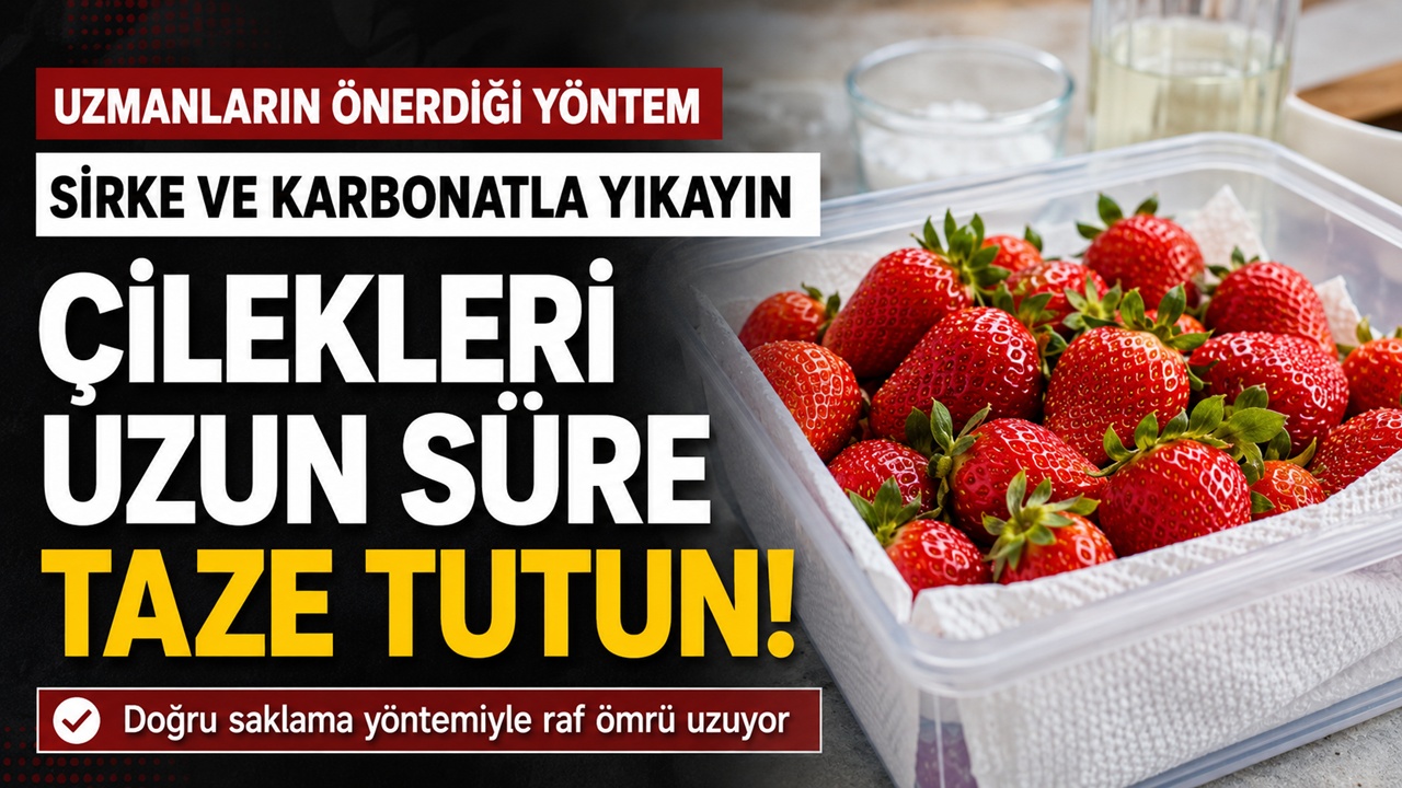 Uzmanlardan Öneri: Çilekleri Günlerce Bozulmadan Saklamanın Yolu