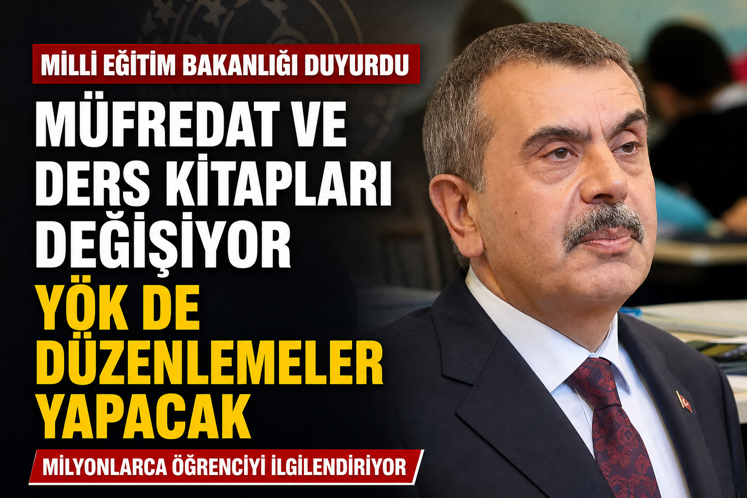 Bakan Tekin Duyurdu: Müfredat ve Ders Kitapları Değişiyor!