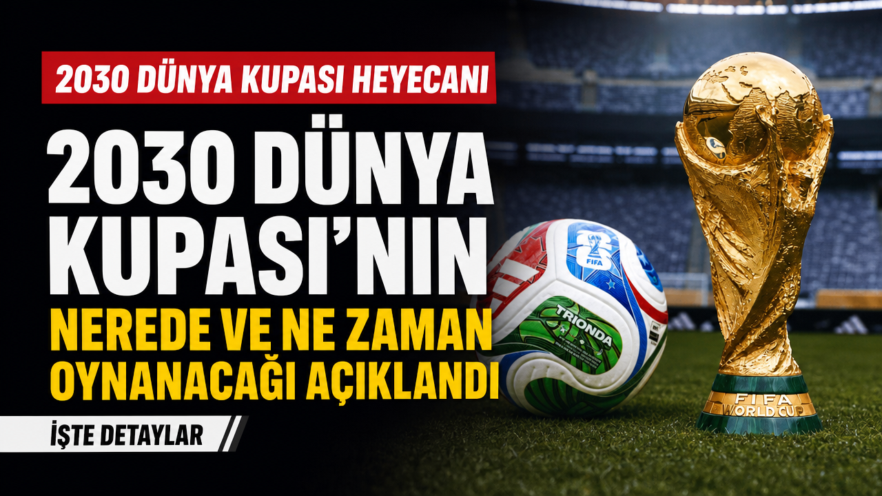 2030 Dünya Kupası’nın hangi ülkelerde ve ne zaman oynanacağı açıklandı