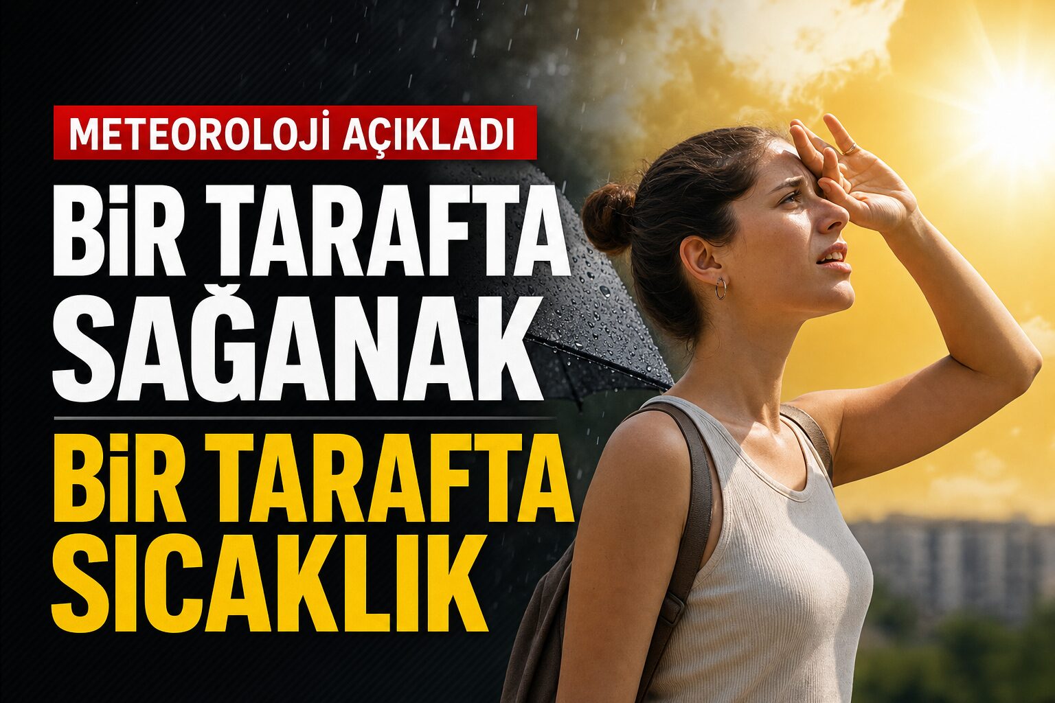 Meteoroloji’den Çifte Uyarı: Bazı Bölgelerde Sağanak, Bazı Kentlerde 38 Dereceye Kadar Sıcaklık Bekleniyor