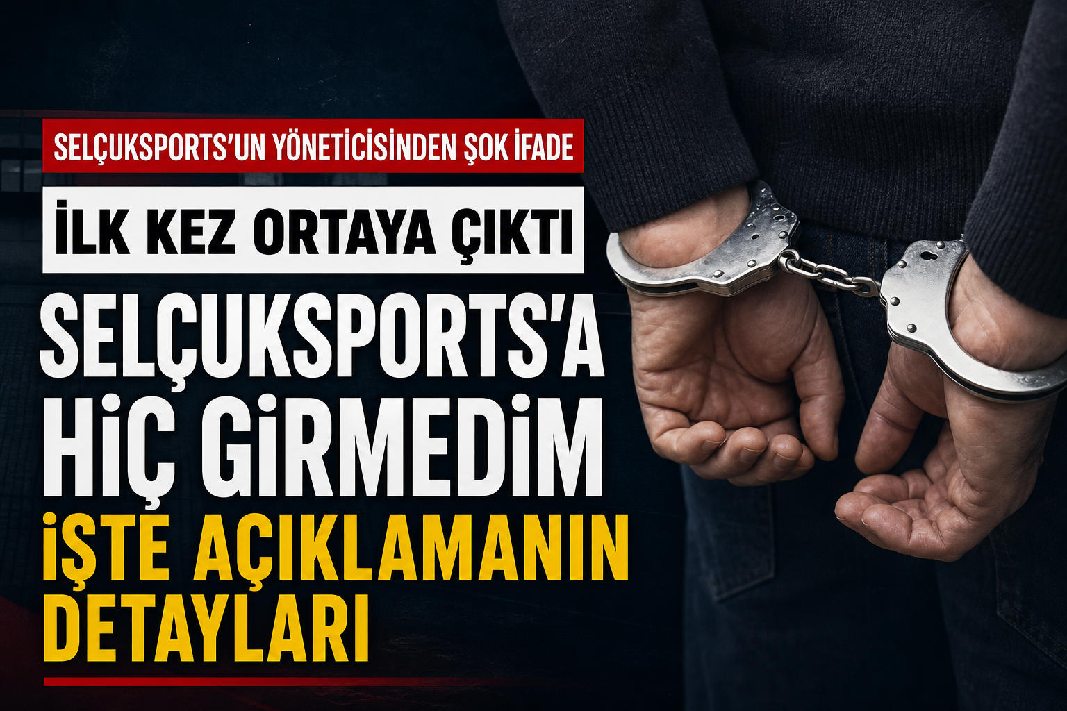 Selçukspors Yöneticisi Selçuk Yılmaz’dan Dikkat Çeken İfade: “Selçuksports İsimli Siteye Hiç Girmedim”