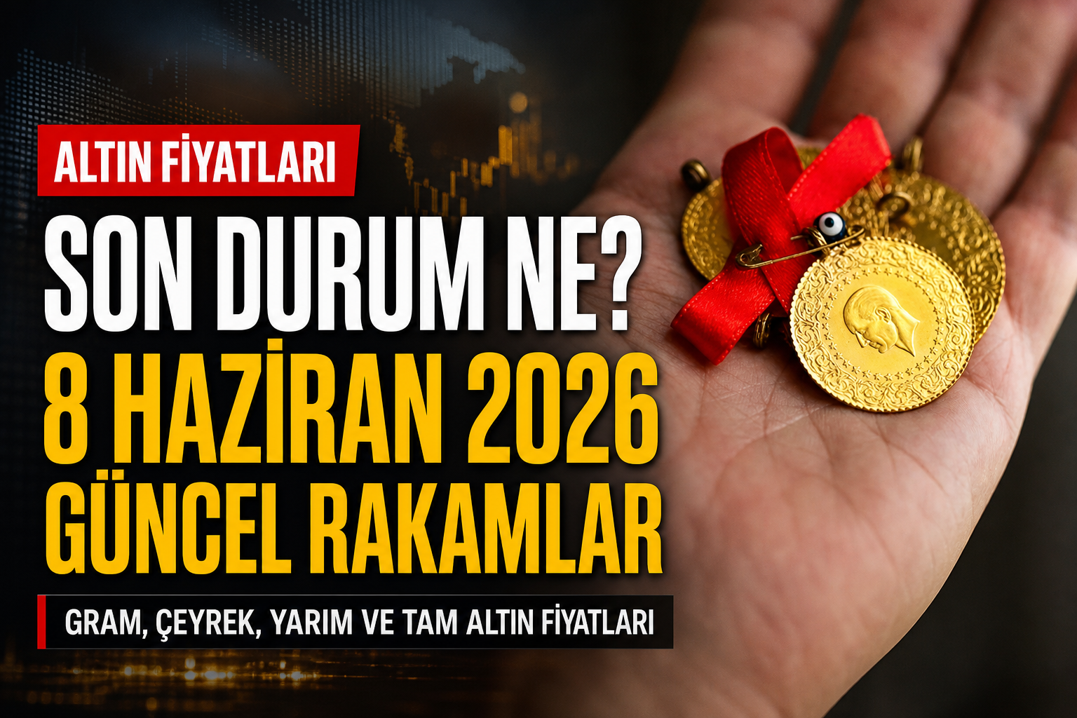 Altın Fiyatları Haftaya Düşüşle Başladı: 8 Haziran 2026 Güncel Rakamlar