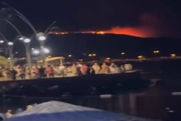 Dikili Bademli’de korkutan yangın! Yerleşim yerine çok yakın