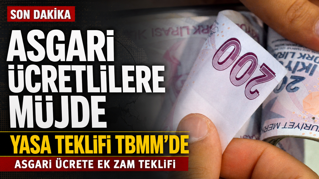 Asgari ücrete ek zam teklifi TBMM’de