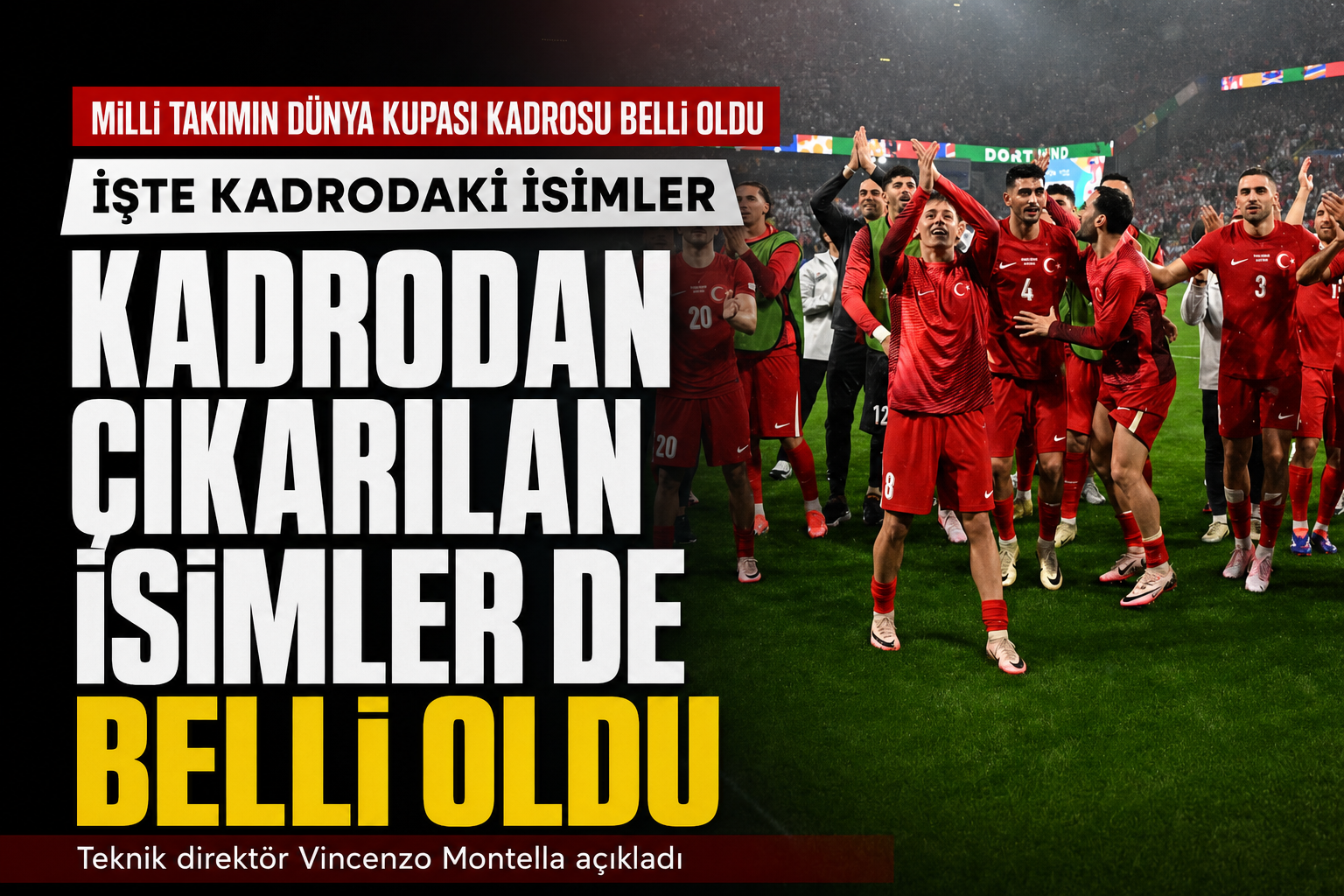 Milli Takım’ın Dünya Kupası Kadrosu Açıklandı: İşte Kadrodaki İsimler!