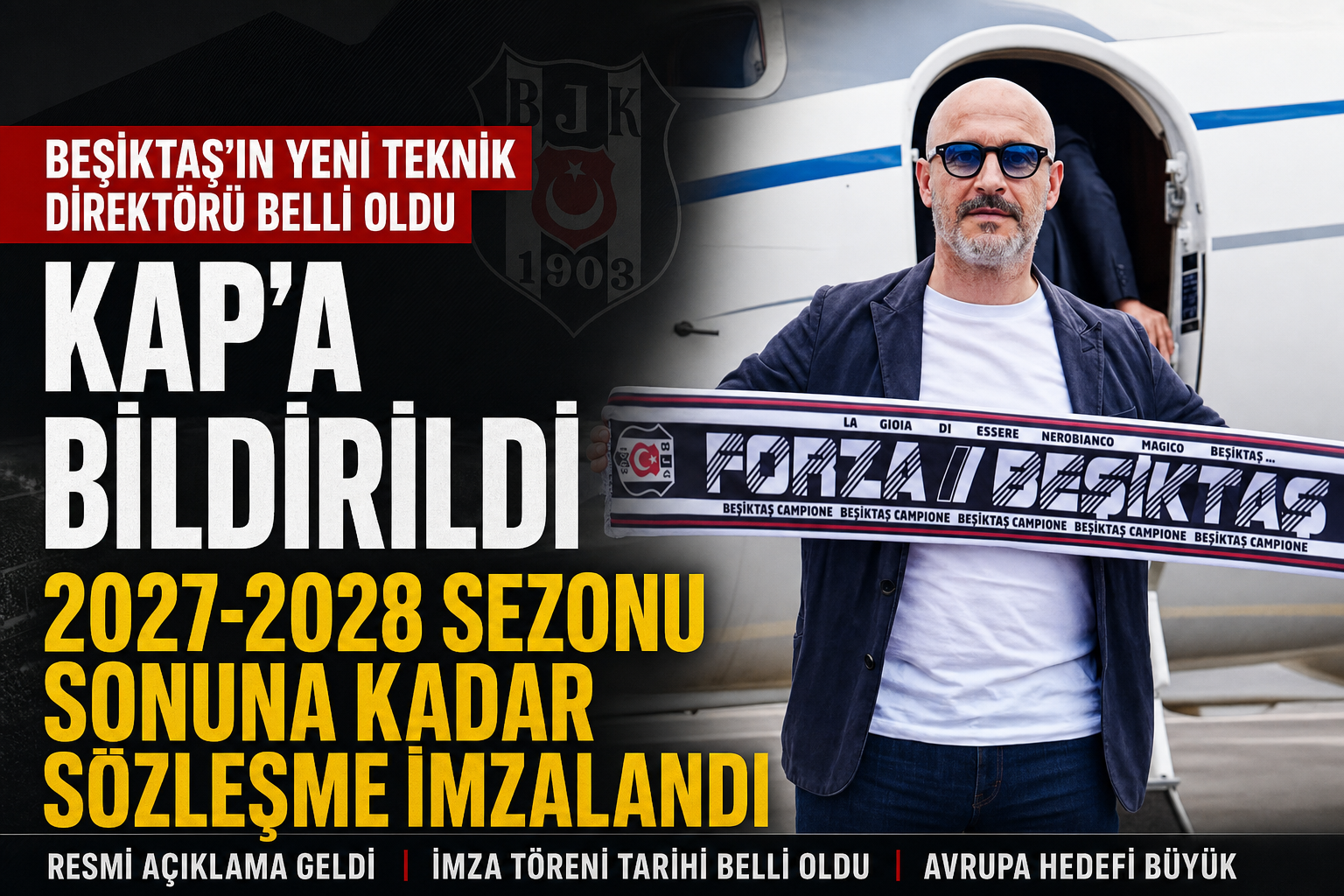 Beşiktaş’ın Yeni Teknik Direktörü Belli oldu: KAP’a Bildirildi!