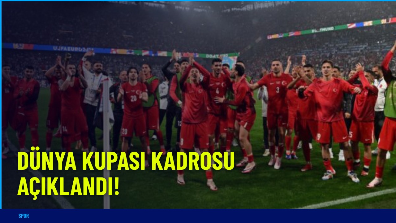 Milli Takım’ın Dünya Kupası Kadrosu Açıklandı: İşte Kadrodaki İsimler!