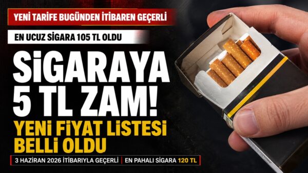 Sigaraya Zam: Yeni Fiyat Listesi Bugünden İtibaren Geçerli