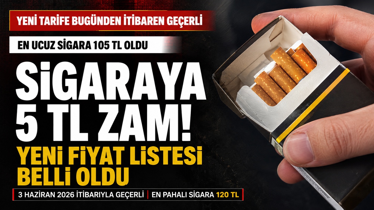 Sigaraya Zam: Yeni Fiyat Listesi Bugünden İtibaren Geçerli
