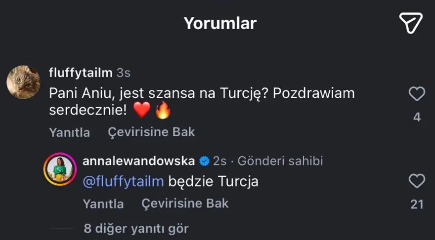 Robert Lewandowski  mesajı