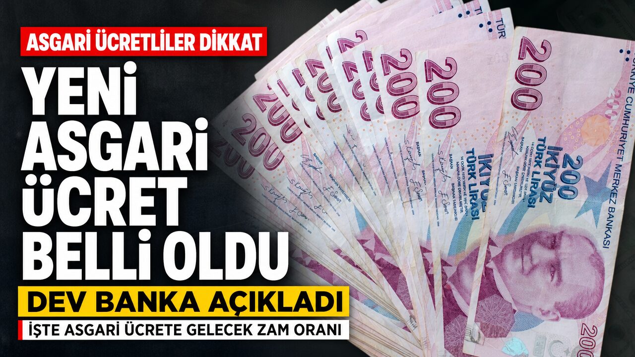 Dev bankadan yeni asgari ücret tahmini
