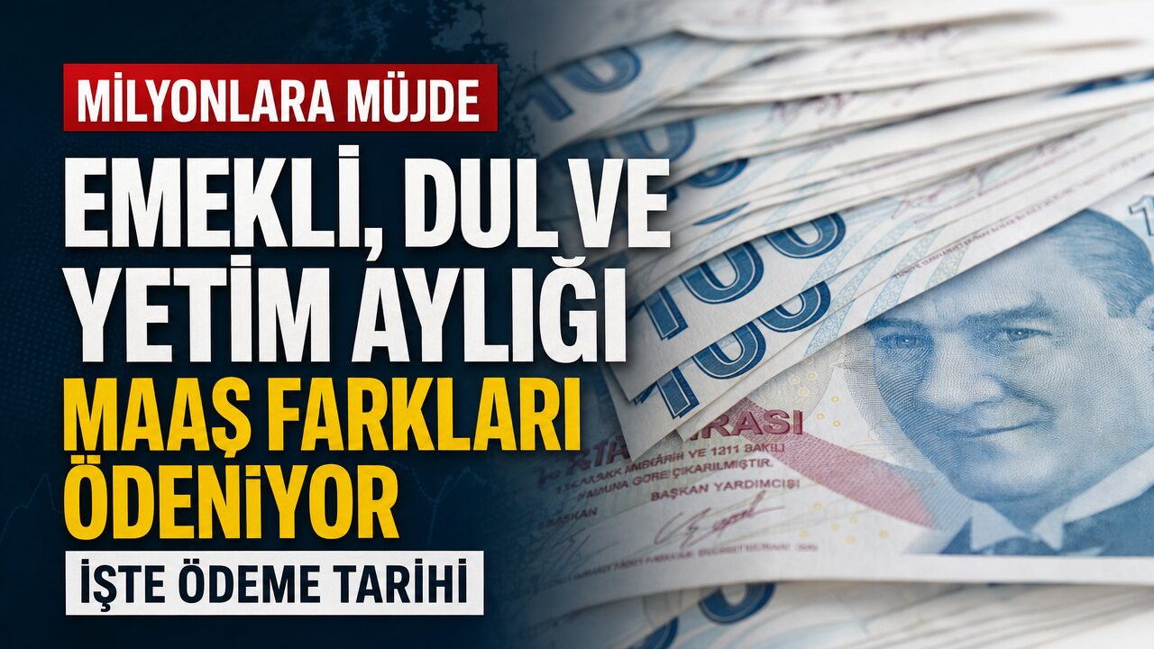 SGK, emekli, dul ve yetim aylığı alanların maaş farkının ne zaman ödeneceği belli oldu