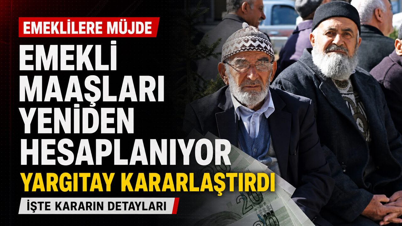 Yargıtay kararını verdi: Emekli maaşları yeniden hesaplanıyor