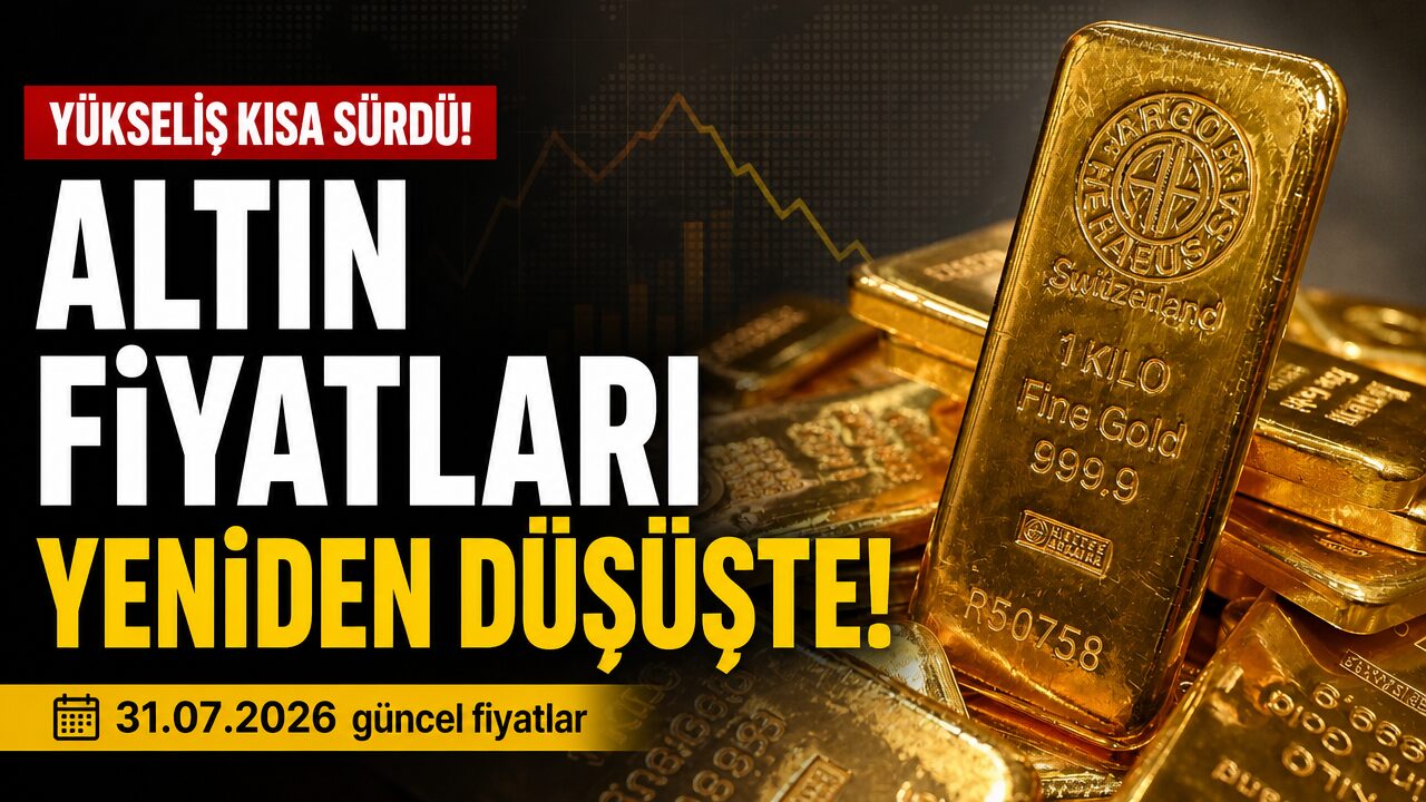 Altın fiyatları haftanın son gününe düşüşle başladı