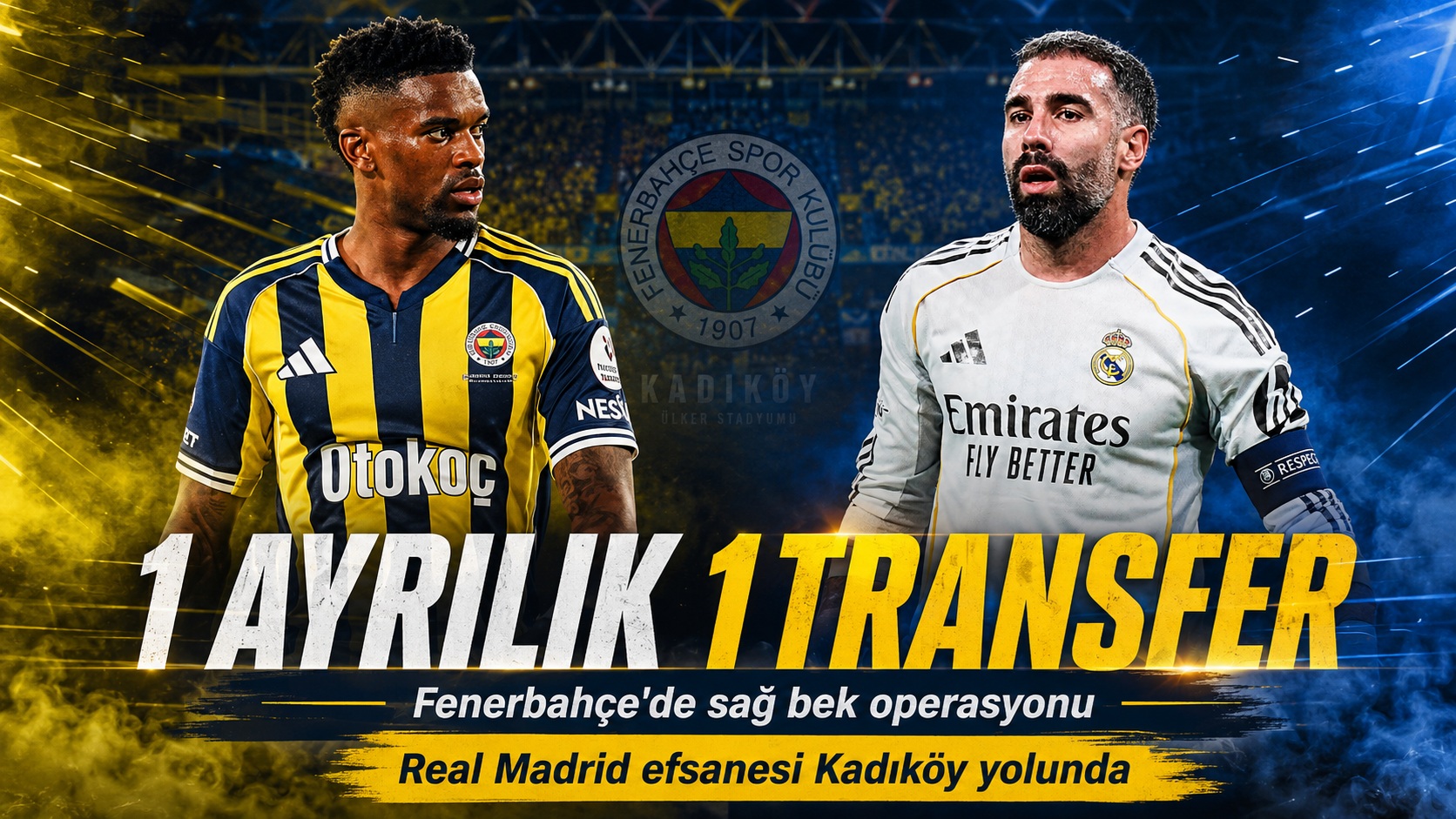 Fenerbahçe’de 1 ayrılık 1 transfer: Nelson Semedo’nun yerine Dani Carvajal