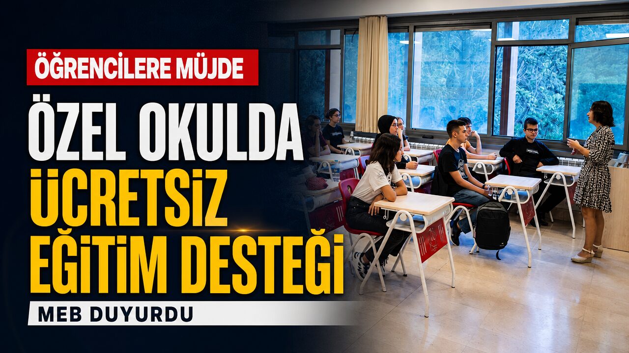 Özel okullarda ücretsiz eğitim müjdesi: Başvurular bugün başladı