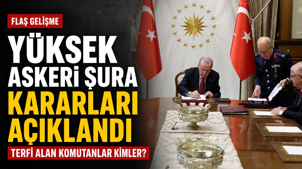 Yüksek Askeri Şura kararları belli oldu: 94 isim terfi etti