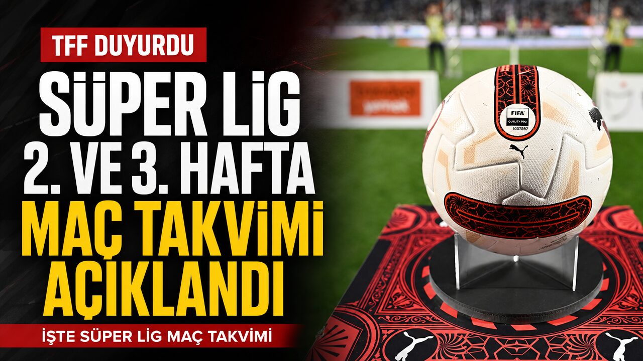 Süper Lig’de 2. ve 3. hafta programları belli oldu