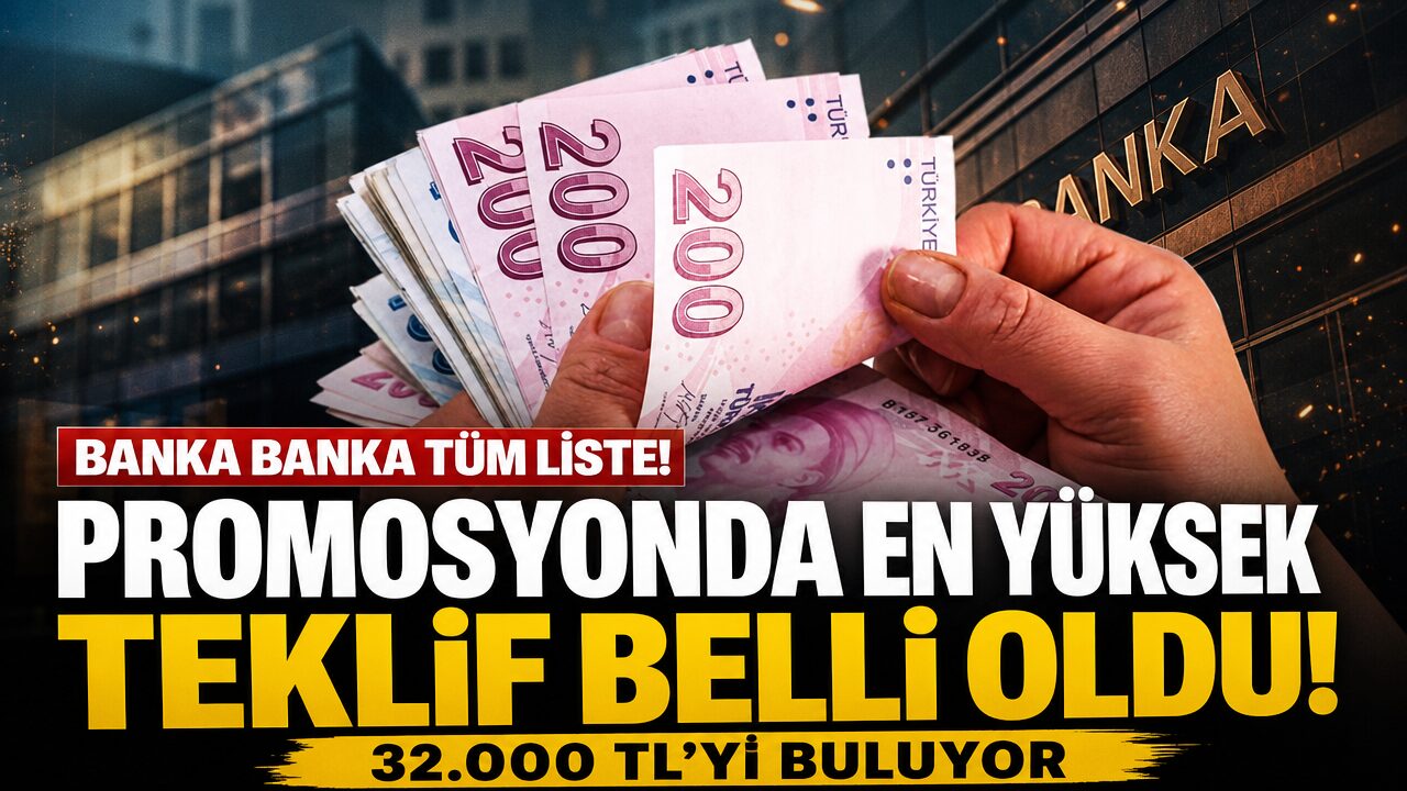 En yüksek emekli promosyonu veren banka belli oldu! Toplam 32.000 TL ödeniyor
