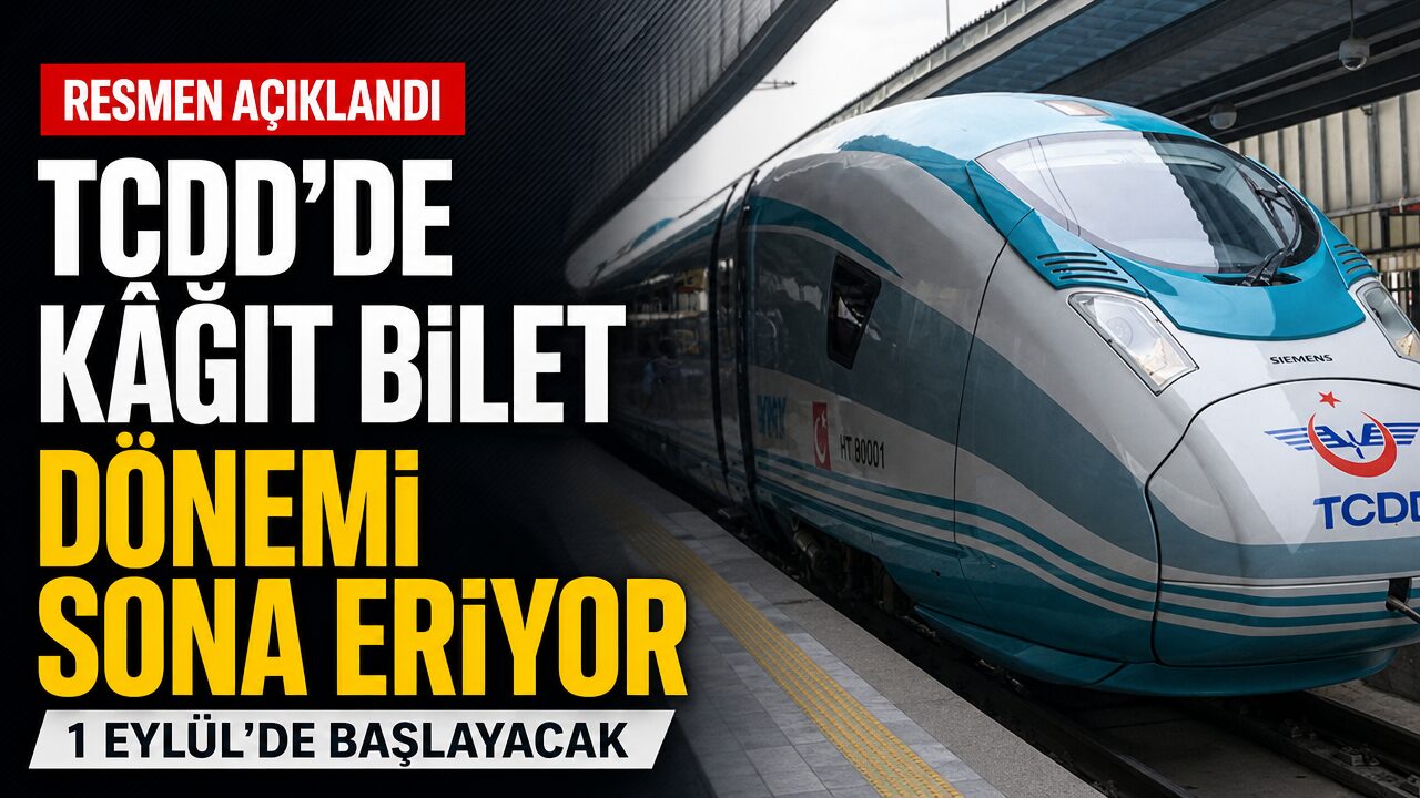 TCDD’de kâğıt bilet dönemi sona eriyor