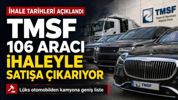TMSF 106 aracı ihaleyle satışa çıkarıyor