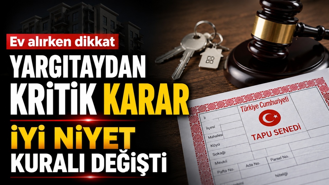 Tapusu sonradan alınan ev için Yargıtay’dan emsal karar